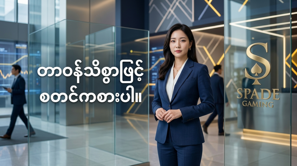 Spade Gaming ၏ တာဝန်သိစွာ ကစားခြင်းဆိုင်ရာ သတိပေးချက်ကို ဖော်ပြထားသော ပုံရိပ်ဖြစ်ပါသည်။ အသုံးပြုသူများအနေဖြင့် ဂိမ်းမကစားမီ အသက်ကန့်သတ်ချက်၊ ဒေသတွင်းဥပဒေများနှင့် စည်းမျဉ်းစည်းကမ်းများကို ဦးစွာစစ်ဆေးရန် အကြံပြုထားပါသည်။